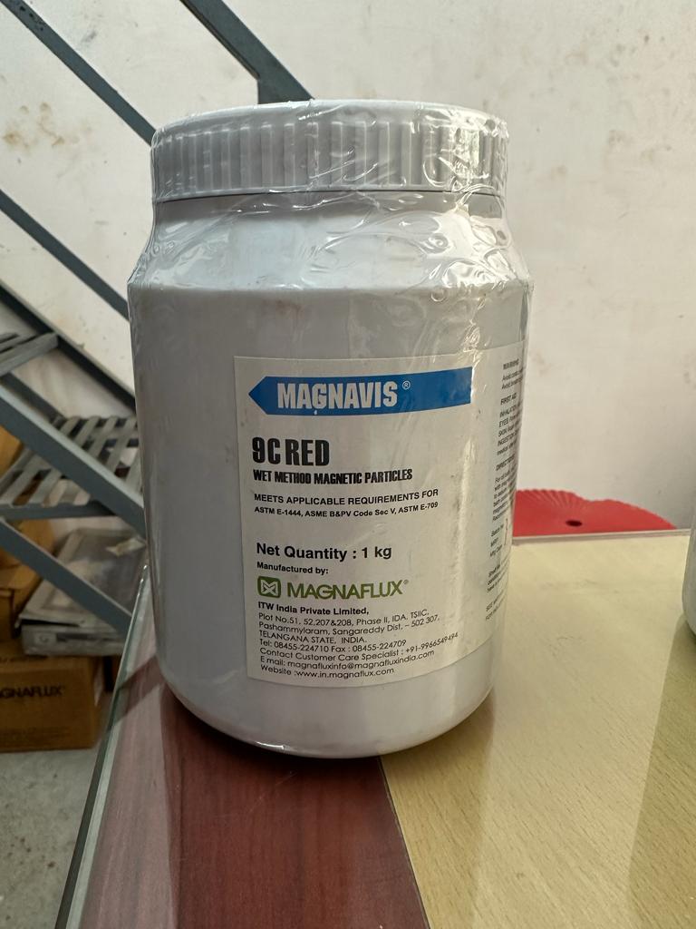 9c Red wet method magnetic particles