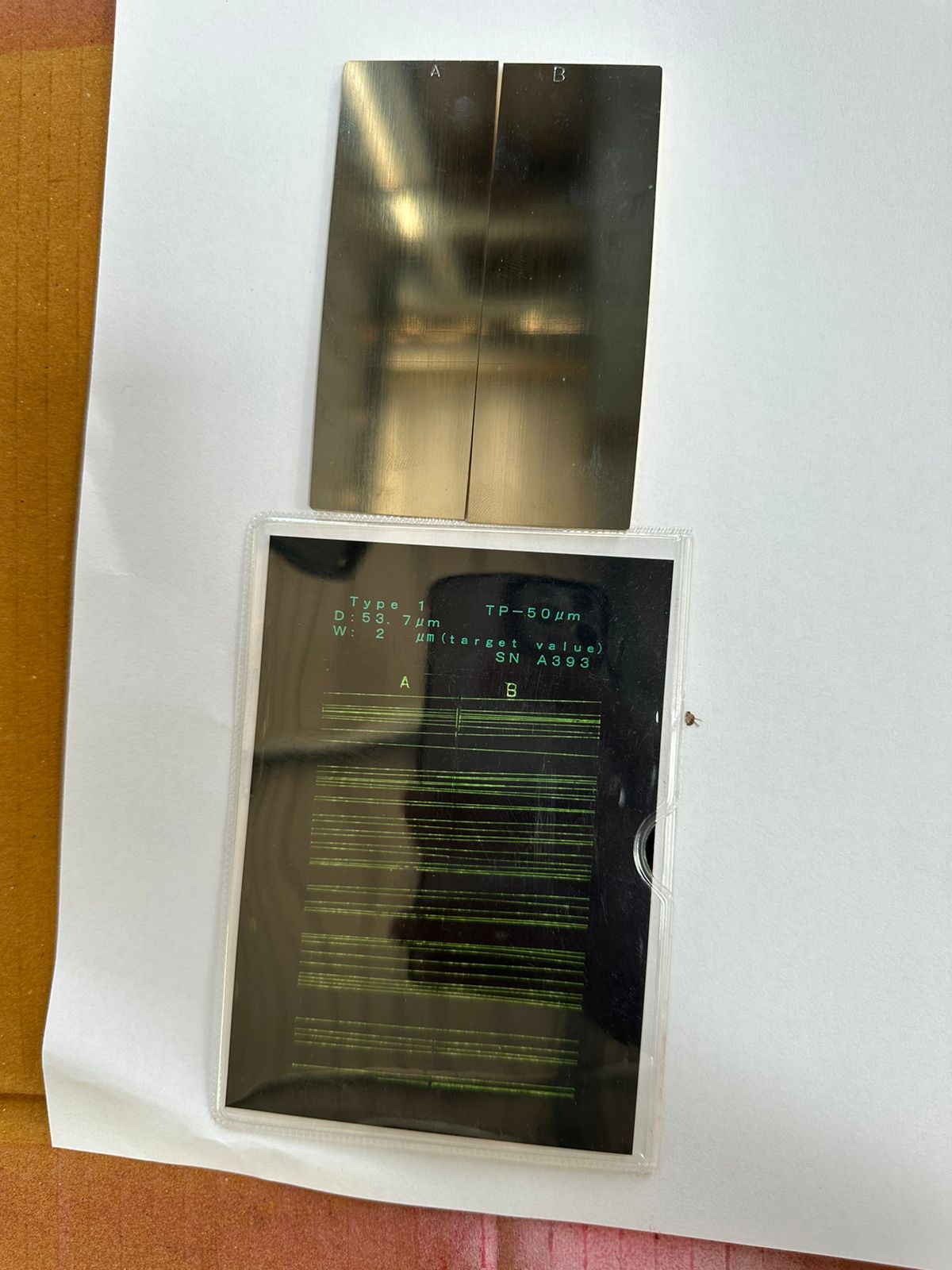 Cr-Ni panel for dp testing upto 50micoron